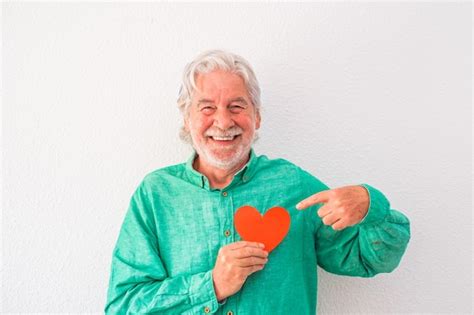 Premium Photo Portrait Of One Mature Man Smiling And Looking At The