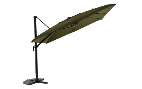 Parasol déporté 3x3 m carré vert MWH