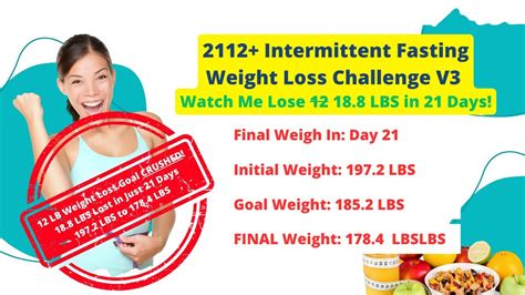 I Lost 18 8 LBS In 21 Days You Can Too 2112 Intermittent Fasting