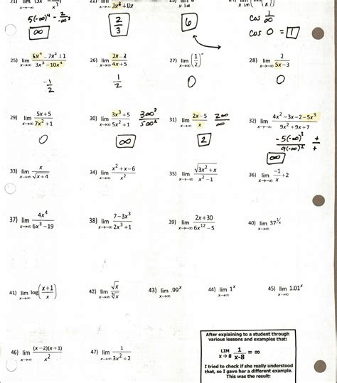 The Limit Of Limits Insert Clever Math Pun Here Worksheets Library