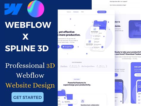 Interactive Webflow Spline 3d Website Integration 3d Webflow Website Design Upwork