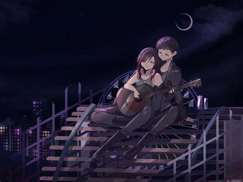 Anime Couple HD Wallpaper 4K