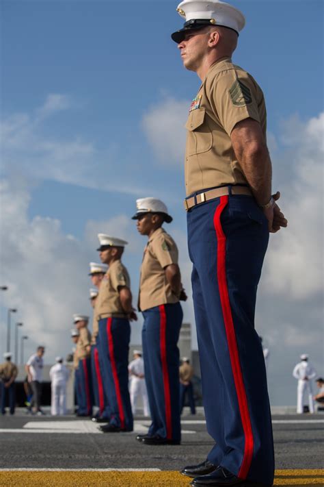 Dvids Images Man The Rails Marines And Sailors Arrive In Ft