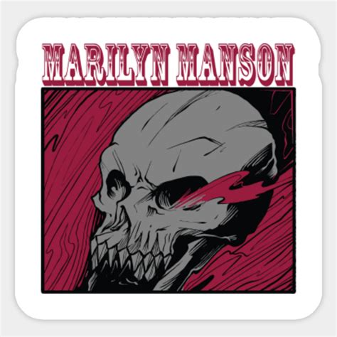 Marilyn Manson Vintage Marilyn Manson Sticker Teepublic
