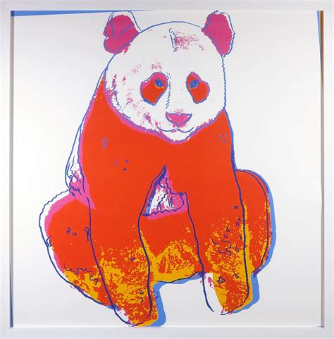 Andy Warhol Zeefdruk Giant Panda Uit De Serie Endangered Species