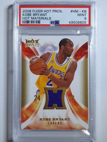 Fleer Hot Prospects Kobe Bryant Patch Game Worn Jersey Purple