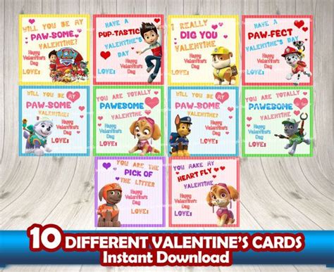 Free Paw Patrol Valentine Svg Cards Diopm