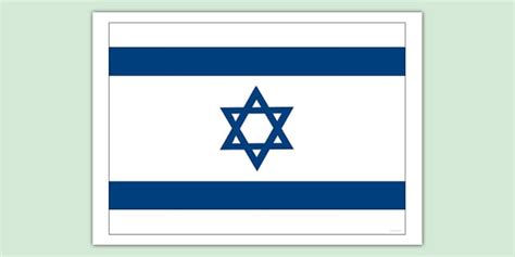 Israel Flag Poster | Display | Twinkl (teacher made)