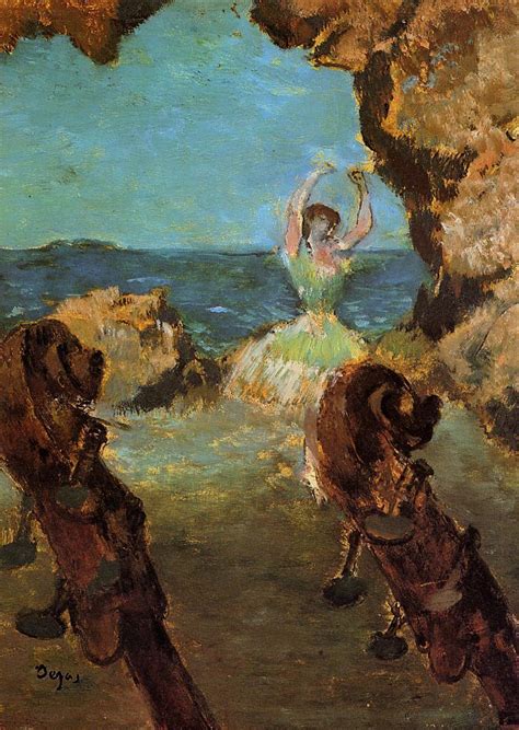 Dancer On Stage Painting Edgar Degas Oil Paintings