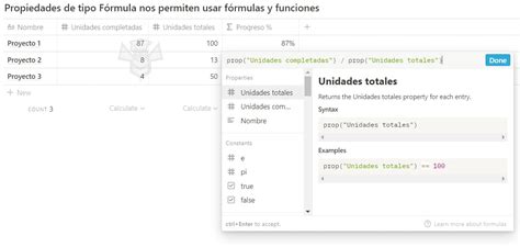 6 Tablas En Notion Ii Fórmulas Y Funciones La Colmena Tecnológica