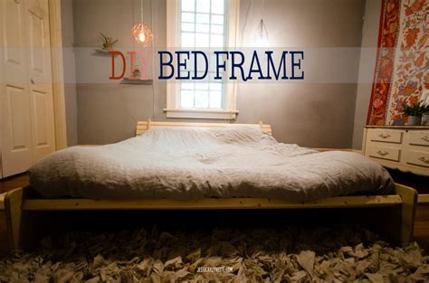 DIY Minimalist Bed Frame - JessicaLynette.com