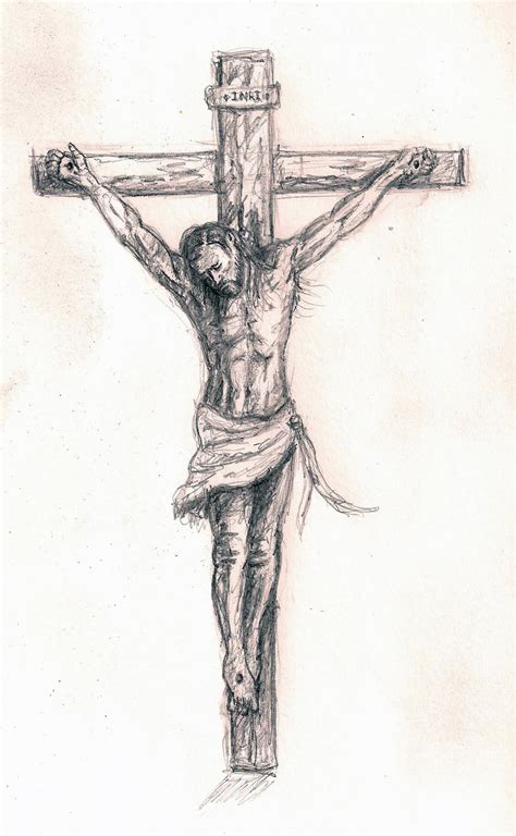 Jesus Carrying Cross Drawing At Getdrawings Free Download