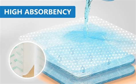 Bluenjoy Pressure Ulcer Silicone Foam Dressing With Pad Hydrophilic Silicone Foam Wound Dressing