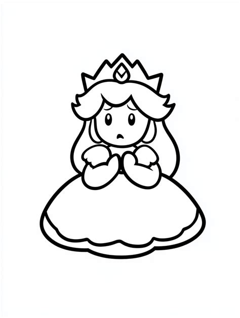 26 Coloriage Princesse Peach Pour Enfants SSColoring