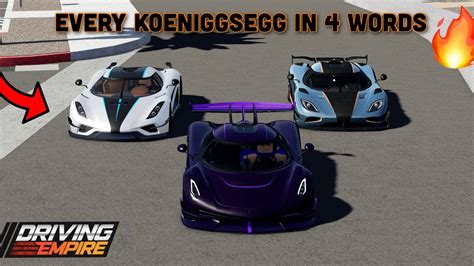 Every Koenigsegg In 4 Words Driving Empire YouTube