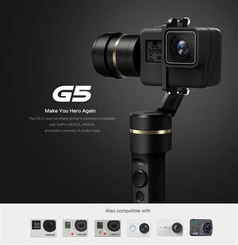 Feiyu Tech G5 3-Axis Waterproof Brushless Handheld Gimbal