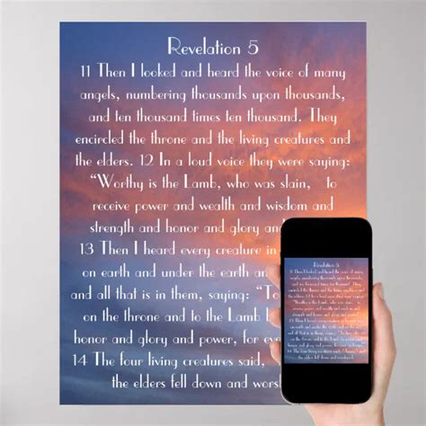 Sunset Bible Verse Revelations Poster Zazzle