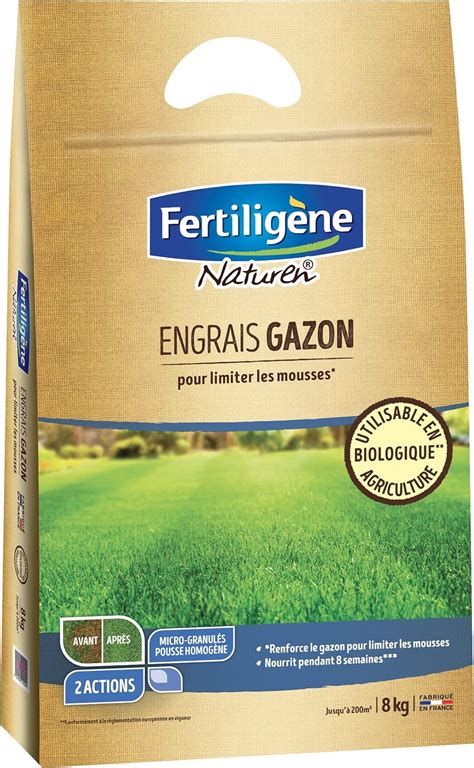 ENGRAIS GAZON NATUREN 8KG NATMOU200 Amazon De Garten