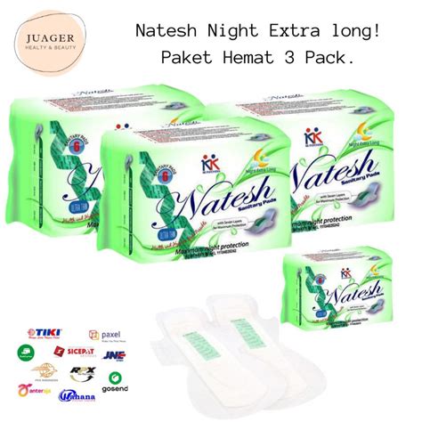 Jual Natesh Night Extra Long Paket Hemat Promo Spesial Pack Expired