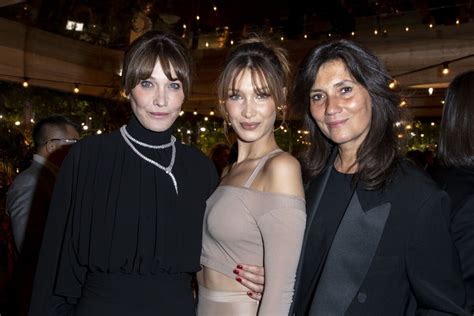 Photo Carla Bruni Sarkozy Bella Hadid et Emmanuelle Alt People à