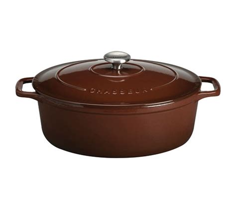 Cocotte Ovale En Fonte Maill E Cm Marron Puc Casserole