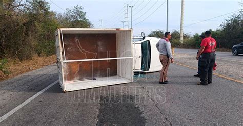 Hoy Tamaulipas Accidente En Tamaulipas Acelerado Conductor Volco Su