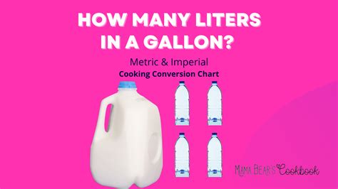 Conversion Chart Liters To Gallons Printable Gallons To Lite