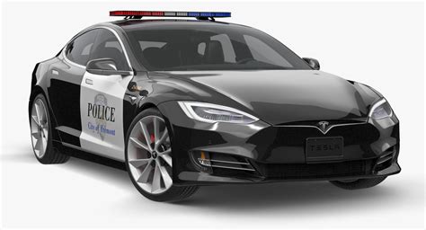 特斯拉警车 3d模型 149 Obj Fbx Max Free3d