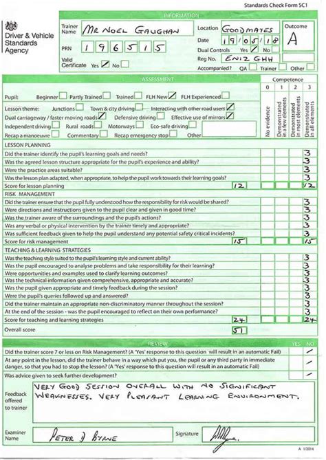 Adi Standards Check Test For Driving Instructors Intensive Courses