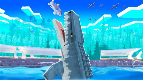 GIGANTE AQUATICO DO MINECRAFT MOSASAURUS DINOCRAFT Ep 43 YouTube