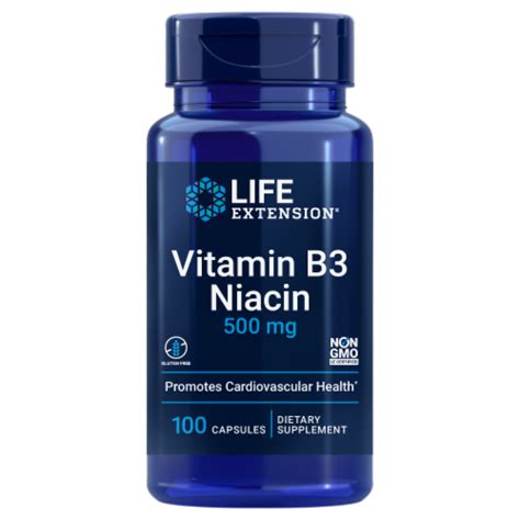 Life Extension® Vitamin B3 Niacin Capsules, 100 ct - Kroger