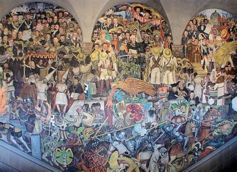 Diego Rivera Mural "The History of Mexico" National Palace, Mexico City ...