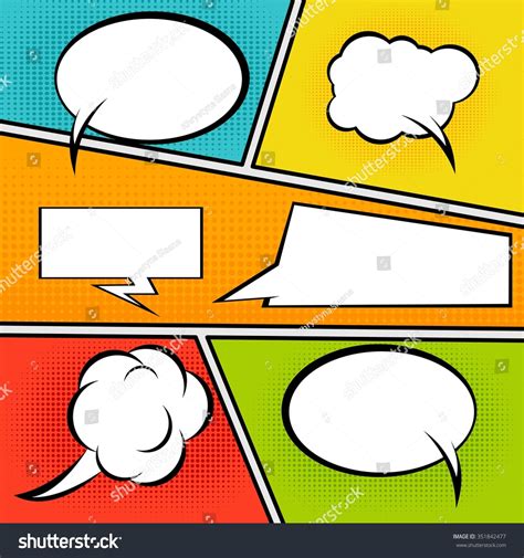 High Detail Vector Mockup Typical Comic Stock Vector Royalty Free