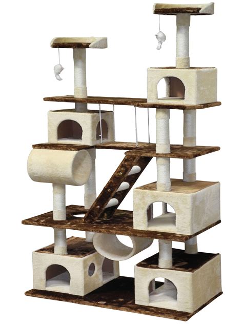 Go Pet Club F216 Huge 87 Inch Tall Cat Tree House Climber Furniture