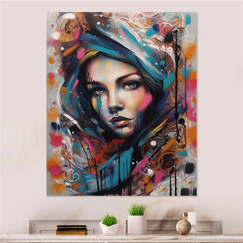 Red Barrel Studio® Female Pop Art Portrait I Modern Woman Metal Wall