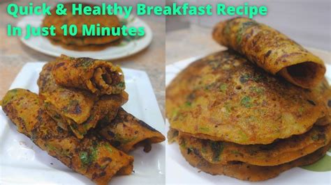 Healthy Breakfast Recipe Minutes Wheat Flour Healthy Breakfast