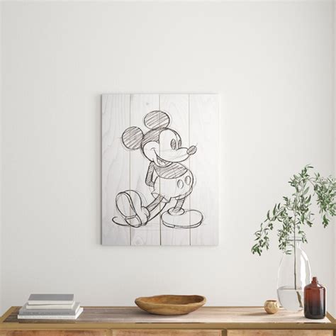 Mickey Mouse Friends Mickey Mouse Sketched Single Memorabilia On