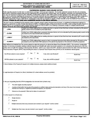 Fillable Online Reginfo Property Information Form Reginfo Gov Fax