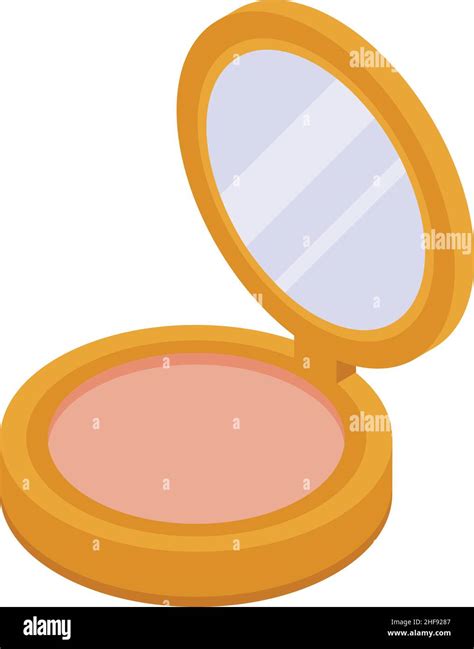 Skin Powder Icon Isometric Vector Cosmetic Care Cream Face Stock