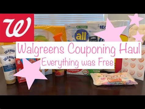 WALGREENS COUPONING HAUL 1 7 1 13 85 Free Stacking Boosters Deals At