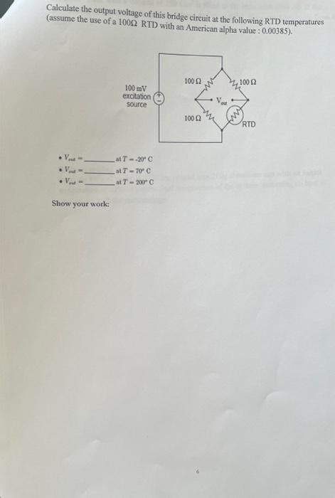 Solved Calculate The Output Voltage Of This Bridge Circuit Chegg