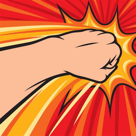 fist punching hitting  vector art  vecteezy