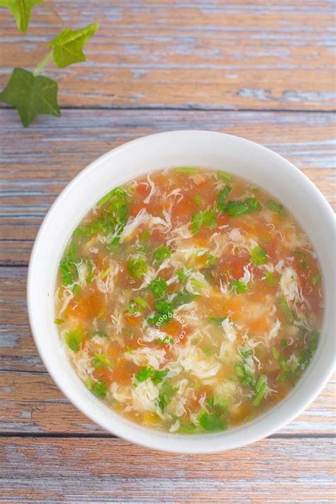 Tomato Egg Drop Soup Recipe