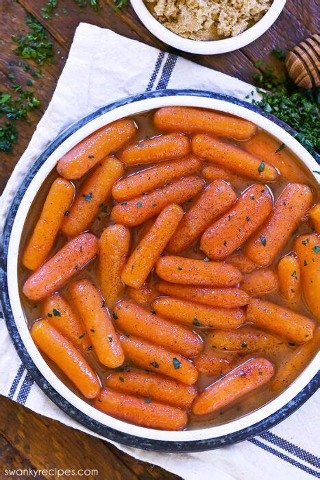 Candied Brown Sugar Glazed Carrots Swanky Recipes