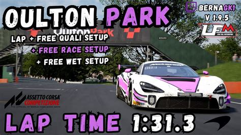 Mclaren S Gt Evo Oulton Park Hotlap Setup Acc Youtube