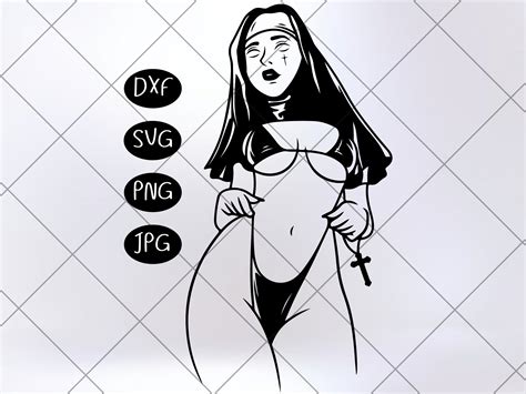 Sexy Nun Svg Graphic By Celestialillustart Creative Fabrica