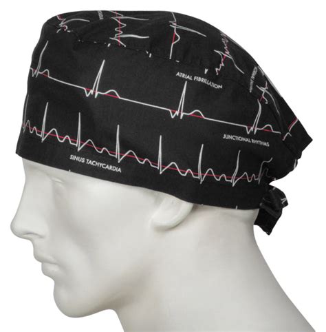 Scrub Caps Electrocardiogram