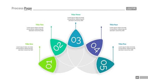 Premium Vector | Petal diagram with five elements template