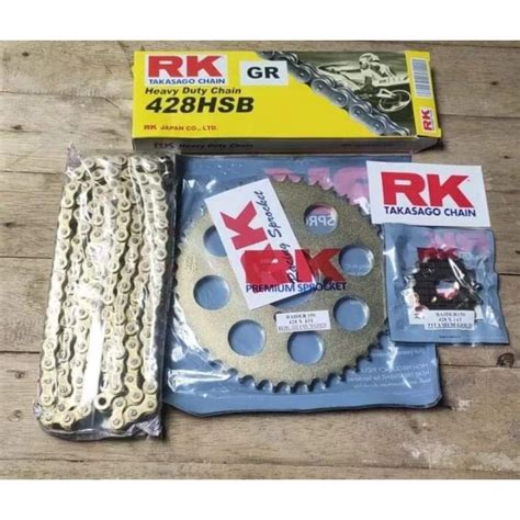 Rk Titanium Gold Chain Set For Raider First Gen And Raider New