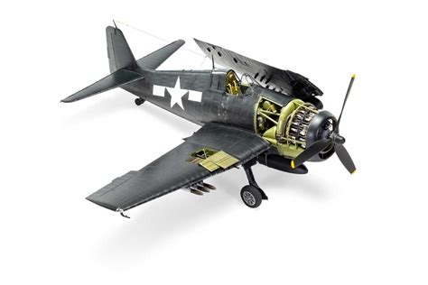 A Grumman F F Hellcat Us Combat Plane Plastic Model Kit M